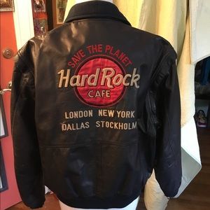 Vintage Hard Rock Leather Jacket